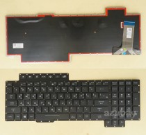 Korean KR & US Keyboard for ASUS ROG G703VI G703GI G703GS, RGB Backlit, Black