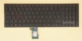 AZUBAY.COM German Keyboard DE QWERTZ Deutsche Tastatur for Laptop Asus ROG G501Vw, Red Backlight, Black