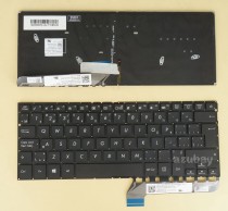 Canadian CA CF EF Keyboard for Laptop Asus Zenbook UX306UA UX305UAB NSK-WB7BU 2M , 9Z.NBXBU.72M , 0KNB0-2624CB00, 0KN0-UH1CB13, Backlit, Black