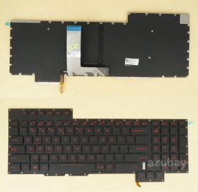 US UI English Keyboard for Laptop ASUS ROG G701V G701VI G701VIK G701VO GX700V GX700VO, Backlit, Black