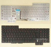 French Keyboard AZERTY Français Clavier for Laptop ASUS ROG G701V G701VI G701VIK G701VO GX700V GX700VO, Backlight version without Backlight board, Black
