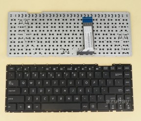 US UI English Keyboard for Laptop Asus F454L F454LA F454LD F454LJ F454W F454WA F454WE F455L F455LA F455LD F455LJ F455W F455WA F455WE K455LA K455LB K455LD K455LJ K455LN P451CA P453MA R411CA R411MA, Black