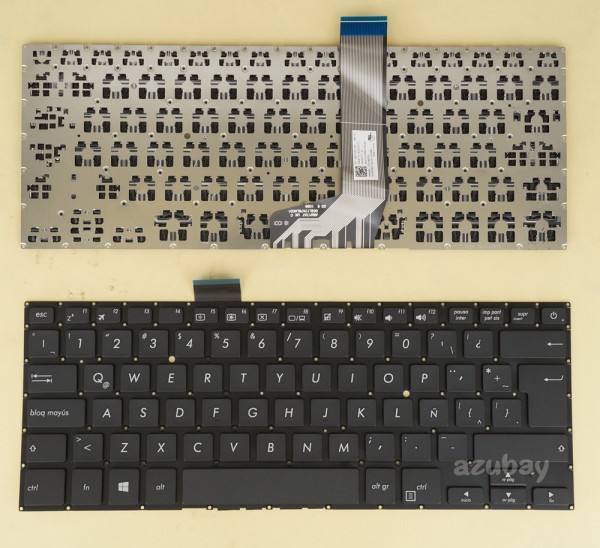 Latin LAS Spanish Keyboard LA Teclado for Laptop ASUS Vivobook 14 X405U X405UA X405UQ X405UR, Black, No Frame