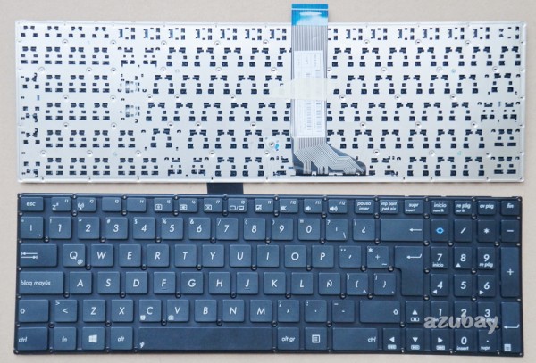 Latin LAS Spanish Keyboard LA Teclado for Laptop ASUS X502 X502CA F502 F502C F502CA R509C R509CA, Black