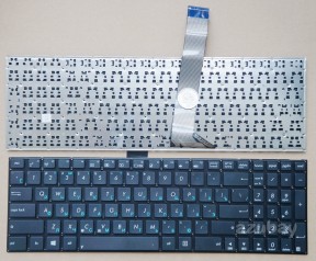 Russian Keyboard RU русский Клавиатура for Laptop Asus S50C S50CA S50CB S50CM S550C S550CA S550CB S550CM S56C S56CA S56CB S56CM U58C U58CA U58CB U58CM V550C V550CA V550CB V550CM, Black, No Frame
