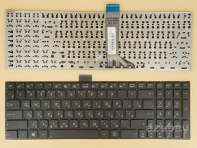 Russian Keyboard RU русский Клавиатура for Laptop ASUS X502 X502CA F502 F502C F502CA R509C R509CA, Black