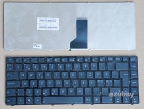 Scandinavian Nordic Danish Norwegian Swedish Finnish Keyboard Dansk tastatur Norsk tastatur Suomi näppäimistö Svensk tangentbord for Laptop Asus X43TA X44C X44H X44HR X44HY X44L X44LY X45 X45A X45C X45U X45VD X84C X84H X84HLY X84HR X84HY X84L, Black with Frame