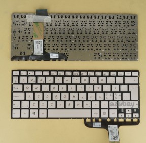 Scandinavian Nordic Danish Norwegian Swedish Finnish Keyboard Dansk tastatur Norsk tastatur Suomi näppäimistö Svensk tangentbord for Asus Zenbook Ux360Ca, Golden, No Frame