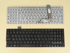 Russian Keyboard RU русский Клавиатура for Laptop ASUS VivoBook 15 X542BA X542BP X542UA X542UF X542UN X542UQ X542UR F542UA 0KN1-261RU12 MP-13K93SU-528C1, Black, No Frame