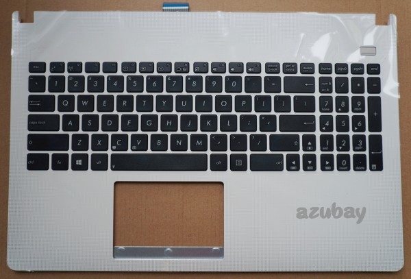 US UI English Keyboard with Palmrest Case Top Cover for Laptop ASUS Ultrabook X501 X501A X501U, White with Frame