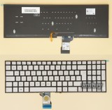 AZUBAY.COM Belgian Keyboard AZERTY BE Belge Belgium Clavier Toetsenbord for Laptop ASUS ZenBook Pro UX501VW N501VW, Silver, Backlit, No Frame