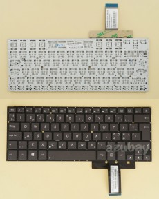 Scandinavian Nordic Danish Norwegian Swedish Finnish Keyboard Dansk tastatur Norsk tastatur Suomi näppäimistö Svensk tangentbord for Laptop Asus Zenbook BX31A BX31E BX31LA UX31A UX31E UX31LA 0KNB0-3624ND00, Black, Backlight Version without Backlight board, No Frame