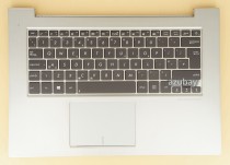 UK GB British Keyboard With Silver Palmrest Case Top Cover for Laptop ASUS ZenBook UX42V BX42V UX42VS BX42VS 13GNUG1AM031-A, Backlit, with Frame