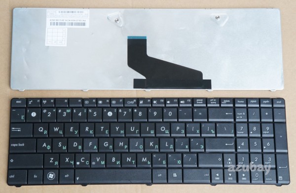 Russian Keyboard RU русский Клавиатура for Laptop Asus A53BE A53BR A53BY A53TA A53TK A53U A53Z K53BE K53BR K53BY K53TA K53TK K53U K53Z K73B K73BR K73BY K73TA K73TK X53BE X53BR X53BY X53TA X53TK X53U X53Z X73B X73BR X73BY X73T X73TA X73TK, Black