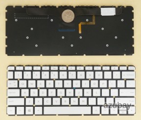 US UI English Keyboard for HP Envy 13-ab056nr 13-ab056tu 13-ab057nr 13-ab057tu 13-ab058tu 13-ab059tu 13-ab060tu 13-ab061tu 13-ab062tu 13-ab063tu 13-ab064tu 13-ab065tu 13-ab066tu 13-ab067cl 13-ab067tu 13-ab068tu 13-ab069tu 13-ab070tu 13-ab071tu 13-ab077cl 13t-ab000, Backlit, Silver No Frame