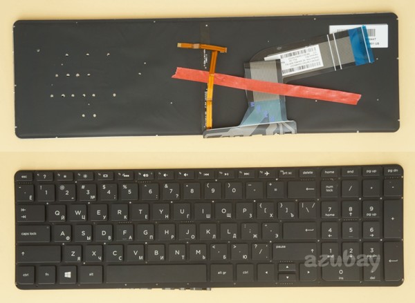 Russian Keyboard RU русский Клавиатура for Laptop HP Envy 15-k 15-K000 15-k050er 15-k050sr 15-k051er 15-k051sr 15-k052er 15-k052sr 15-k053er 15-k053sr 15-k075er 15-k075sr 15t-k000 15t-k100 15t-k200 15-V000 17-K000 17t-k000 17t-k100 17t-k200 m7-k000, Backlit, Black No Frame