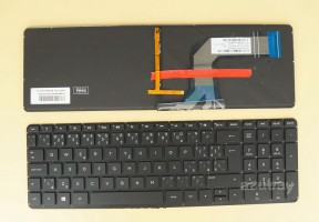 Czech Slovak Keyboard česká klávesnice Slovenská klávesnica for HP Envy 15-K000 15t-k000 15t-k100 15t-k200 15-V000 17-K000 17t-k000 17t-k100 17t-k200 m7-k000 15-k001nc 15-k251nc 17-k100nc 17-k200nc, Backlit, Black No Frame