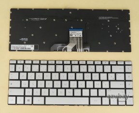 French Keyboard AZERTY Français Clavier for HP Spectre 13-ap0000nf 13-ap0001nf 13-ap0002nf 13-ap0003nf 13-ap0004nf 13-ap0005nf 13-ap0006nf 13-ap0007nf 13-ap0008nf 13-ap0010nf 13-ap0011nf 13-ap0012nf 13-ap0013nf 13-ap0014nf 13-ap0015nf 13-ap0016nf 13-ap0018nf 13-ap0019nf 13-ap0021nf, Backlit, Silver No Frame