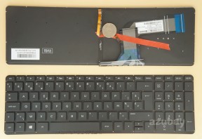 Belgian Keyboard AZERTY BE Belge Belgium Clavier Toetsenbord for HP Envy 15-K000 15t-k000 15t-k100 15t-k200 15-V000 17-K000 17t-k000 17t-k100 17t-k200 m7-k000 17-k130nb 17-k297nb 17-k299nb, Backlit, Black No Frame