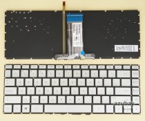 Canadian CA CF EF Keyboard for HP Pavilion 14-ab000 14-ab100 14-ab054ca 14-ab057ca 14-ab084ca 14-ab154ca 14-ab168ca, Envy 14-j000 14-j100 14-j153ca 14-j157ca V150502ES2 EF PK131CU2A08, horizontal Enter, Backlit, Silver No Frame
