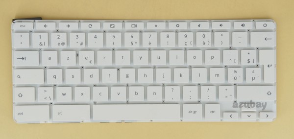 Belgian Keyboard AZERTY BE Belge Belgium Clavier Toetsenbord for HP Chromebook 14-ak 14-ak000 14-ak000nb 14-X 14-X000 14-X030nb 14-X031nb 14-X033nb 14-X034nb Chromebook 14 G3, Chromebook 14 G4, White, No Frame