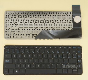 Canadian CA CF EF Keyboard for HP Stream Home Notebook 14-z 14-Z000, with horizontal Enter, Black No Frame,