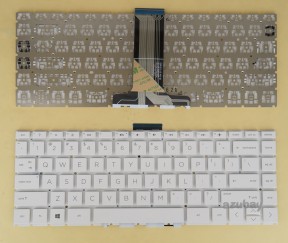 US UI English Keyboard for HP Stream 14-DS 14-DS000 14-DS0000 14-ds0001au 14-ds0002au 14-ds0003au 14-DS0003DX 14-ds0004au 14-ds0005au 14-ds0006au 14-ds0007au 14-ds0008au 14-DS0010NR 14-DS0013DX 14-DS0020NR 14-DS0023DX 14-DS0036NR, White No Frame