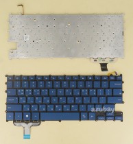 Korean KR & US Keyboard for Samsung BA5904356B BIH4M2K0621, Backlit, Blue No Frame