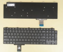 US UI English Keyboard for Laptop Dell Precision 7550 7750, Black No Frame