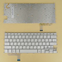 Korean KR & US Keyboard for Laptop Samsung CN13BA5904164BBYNF K1D0004, Backlit, Silver No Frame
