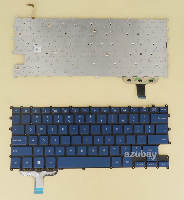 US UI English Keyboard for Samsung NP930sbe 930sbe NT930sbe 930sbe, Backlit, Blue No Frame