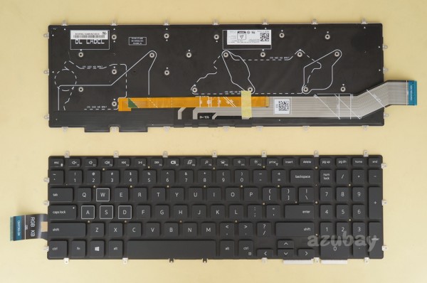 US UI English Keyboard for Dell G3 3590, G3 3779, G5 5590, G7 7590, G7 7790, RGB Backlight, Black No Frame, Pulled