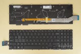 Azubay.com  US UI English Keyboard for Dell 0D8C01 490.0H707.0D01 NSK-ES1BW 01, RGB Backlight, Black No Frame, Pulled