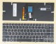 US UI English Keyboard for Clevo Sager NP3130 NP3132 NP3141 NP3145 NP3146 NP3240 NP3245 NP3246 NP8640 P640HK1 P640RE P640RF P641HJ P641HK1 P641RF W330su2, Backlit, Black with Silver Frame