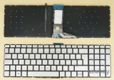 Azubay.com Scandinavian Nordic Danish Norwegian Swedish Finnish Keyboard Dansk tastatur Norsk tastatur Suomi näppäimistö Svensk tangentbord for HP ENVY X360 15-w000 15t-w100 15t-w200 15-w080no 15-w100 15-w101no M6-w000, Backlit, Silver No Frame
