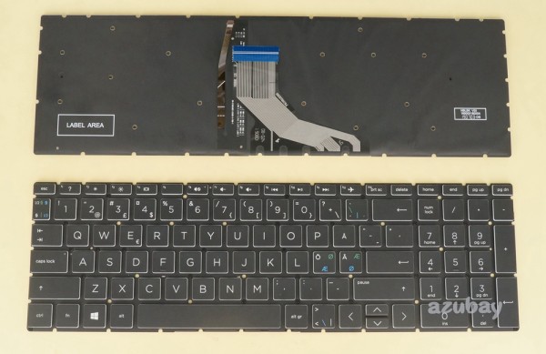 Scandinavian Nordic Danish Norwegian Swedish Finnish Keyboard Dansk tastatur Norsk tastatur Suomi näppäimistö Svensk tangentbord for HP Pavilion Gaming 15-CX000 15-cx0004no 15-cx0006no 15-cx0007no 15-cx0012no 15-cx0013no 15-cx0014no 15-cx0015no 15-cx0016no 15-cx0017no 15-cx0018no 15-cx0019no 15-cx0020no 15-cx0021no 15-cx0022no 15-cx0024no 15-cx0799no 15-cx0811no 15-cx0812no 15-cx0815no 15-cx0816no 15-cx0001no 15-cx0005no, White Backlight, Black No Frame
