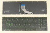 azubay.com  Latin Spanish Keyboard LAS Español Teclado for Laptop HP Pavilion Gaming 15-CX000 15-cx0000ns 15-cx0001la 15-cx0001ns 15-cx0002ns 15-cx0003la 15-cx0003ns 15-cx0004ns 15-cx0005ns 15-cx0006ns 15-cx0008ns 15-cx0012ns 15-cx0013ns 15-cx0014ns 15-cx0051ns 15-cx0053ns 15-cx0054ns, Green Backlight, Black No Frame