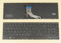UK GB British Keyboard for HP Pavilion 15-cx000 15-cx0001na 15-cx0015na 15-cx0016na 15-cx0511na 15-cx0514na 15-cx0599na 15-cx0599sa 15-cx0999na, White Backlight, Black No Frame