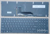 Azubay.com   US UI English Keyboard for Clevo MP-13H83USJ430D 6-80-P6500-013-1HA1, Backlit, Black with Black Frame
