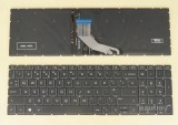 AZUBAY.COM UK GB British Keyboard for HP Pavilion Gaming 15-dk 15-dk0000 15-ec 15-ec0000 16-a 16-a0000, White Backlight, Black No Frame