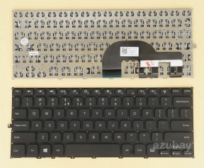 US International English Keyboard for Dell Inspiron 08M5HH 0461HD V136646BS1, Black No Frame