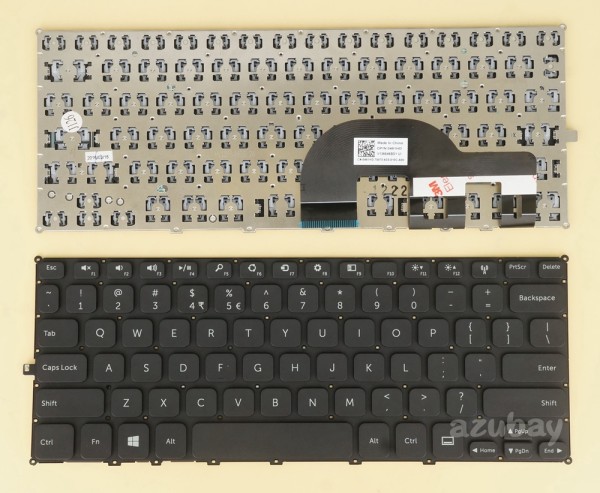 US International English Keyboard for Dell Inspiron 08M5HH 0461HD V136646BS1, Black No Frame