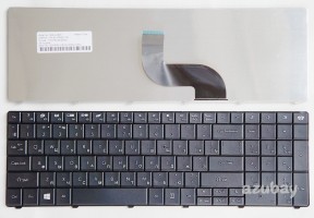 Russian Keyboard RU русский Клавиатура for Packard Bell NSK-AUB0R 9Z.N3M82.10R PK130C92R00 PK130C98D01, Black