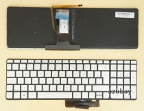 Scandinavian Nordic Danish Norwegian Swedish Finnish Keyboard Dansk tastatur Norsk tastatur Suomi näppäimistö Svensk tangentbord for HP AEY63X00010 V140646DK1 NE 776267-001, Backlit, Silver No Frame