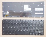 Azubay.com  Canadian CA CF EF Keyboard for DELL 0MXR46 MP-11C73CKJ920 AED13K00110, with horizontal Enter, Backlit, Black No Frame
