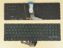 Swiss German CH SW QWERTZ Schweiz Tastatur Keyboard for HP Pavilion Power 15-cb 15-cb000 15-cb054nz 15-cb064nz 15-cb070nz 15-cb094nz 15-cb099nz, Green Backlight, Black No Frame