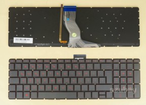 German Keyboard DE QWERTZ Deutsche Tastatur for HP Pavilion Gaming 15-an 15-an000 15-an000ng 15-an001ng 15-an031ng 15-an083ng Star Wars Special Edition Notebook, Red Backlight, Black No Frame