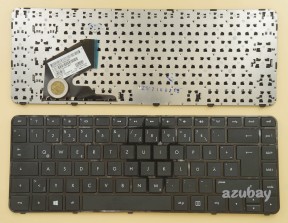 German Keyboard DE QWERTZ Deutsche Tastatur for HP U33 AEU33G00110 696276-041 9Z.N8LSQ.30G, Black with Frame