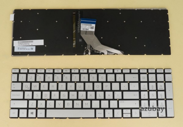 Latin LAS Spanish Keyboard LA Teclado for HP Home 15-da0026ns 15-da0027ns 15-da0028ns 15-da0029la 15-da0029ns 15-da0030ns 15-da0031ns 15-da0032ns 15-da0033ns 15-da0034ns 15-da0035ns 15-da0036ns 15-da0037ns 15-da0038ns 15-da0039ns 15-da0040ns 15-da0042ns 15-da0043ns 15-da0044ns 15-da0045ns 15-da0046ns 15-da0047ns 15-da0048ns 15-da0049ns 15-da0050ns, Backlit, Silver No Frame