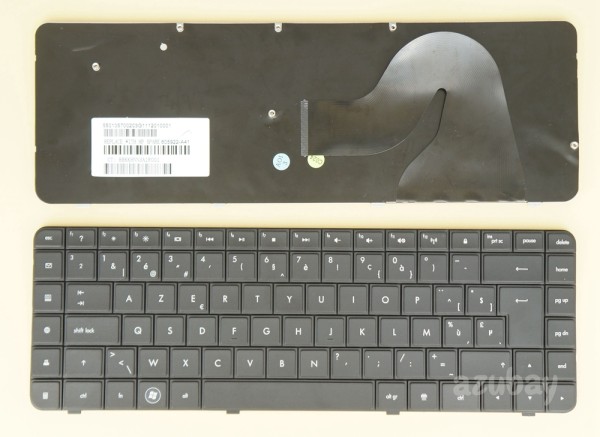 Belgian Keyboard AZERTY BE Belge Belgium Clavier Toetsenbord for HP G56 G62 Compaq Presario CQ56 CQ62, Black